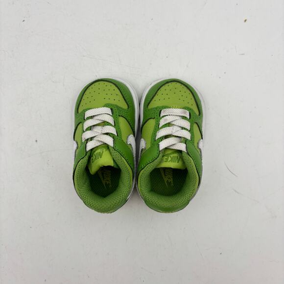 Nike Dunk Low Chlorophyll Shoes Sneakers Baby 2C 6 Months - Picture 6 of 12